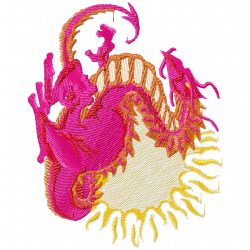 Dragoes Embroidery Design 12